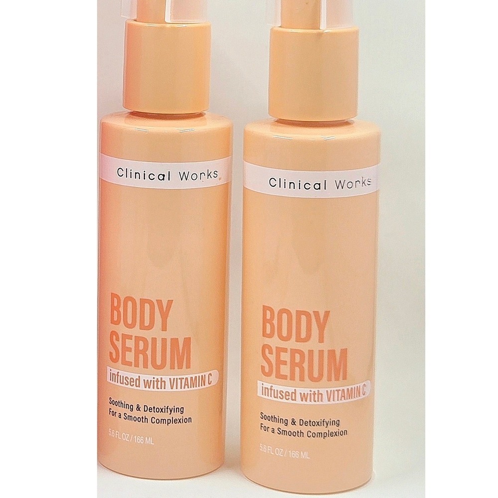 Clinical Works Vitamin C Body Serum 5.6oz 2pk - Soothing, Detoxifying